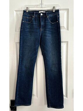 Risen Jeans Straight Leg Mid Rise Dark Wash - RDP5290CH - Size 27